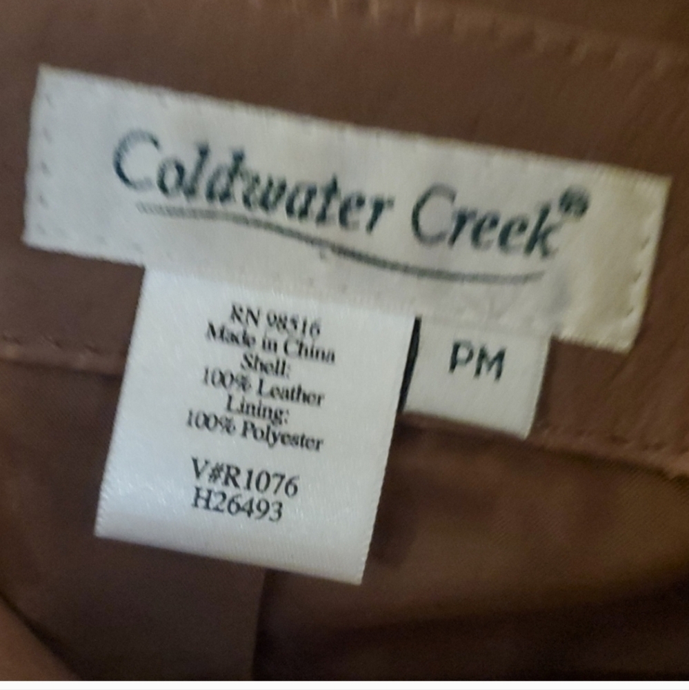 Coldwater Creek Tan Leather Jacket - Picture 2 of 4